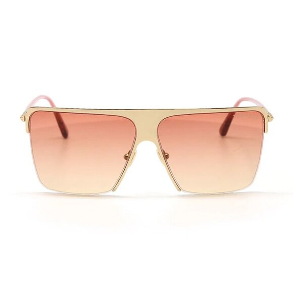 NEW TOM FORD WOMEN ROSE GOLD SQUARE SUNGLASSES main image 2